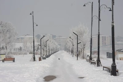 Ağrı'da dondurucu soğuk