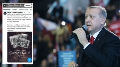 Cumhurbaşkanı Erdoğan'dan dikkat çeken Çanakkale Zaferi paylaşımı!