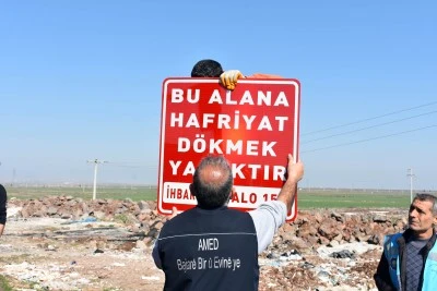 Diyarbakır’da hafriyat dökene cezai işlem 