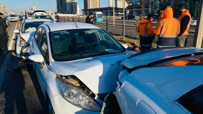 Diyarbakır'da zincirleme trafik kazası