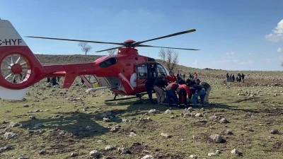 Diyarbakır | Helikopter ambulans zamana karşı yarıştı!