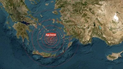 Ege Denizi’nde 20 dakikada 3 deprem