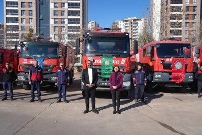 Eş Başkanlardan itfaiyeye destek ziyareti