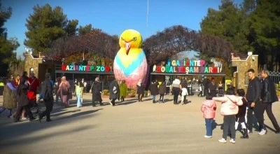 Gaziantep Doğal Yaşam Parkına akın akın ziyaret