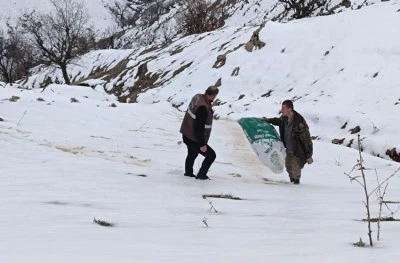 Hayvanlar için doğaya yem bıraktılar