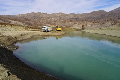 Kulp'ta yeni gölet hizmete girdi