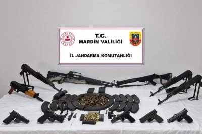 Mardin’de çok sayıda silah ve mühimmat ele geçirildi