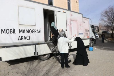 Mobil mamografi aracıyla 1000 kadına hizmet verdiler