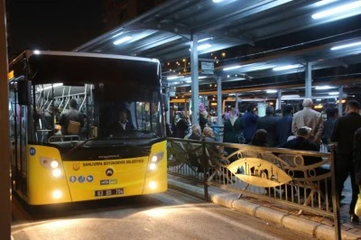 Şanlıurfa'da gece ulaşım dönemi başladı