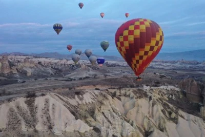 Sıcak hava balonları rekor kırdı