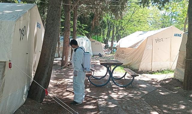 105 araç ve 986 personelle dezenfekte çalışması