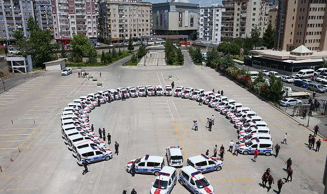 41 araç Diyarbakır Emniyet Müdürlüğüne tahsis edildi