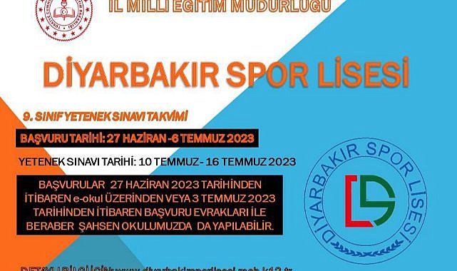 Diyarbakır Spor Lisesi'nde yeni dönem sınav heyecanı