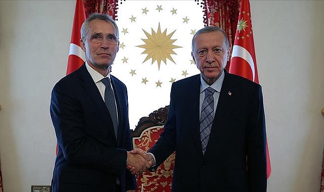 Erdoğan, Stoltenberg'i kabul etti