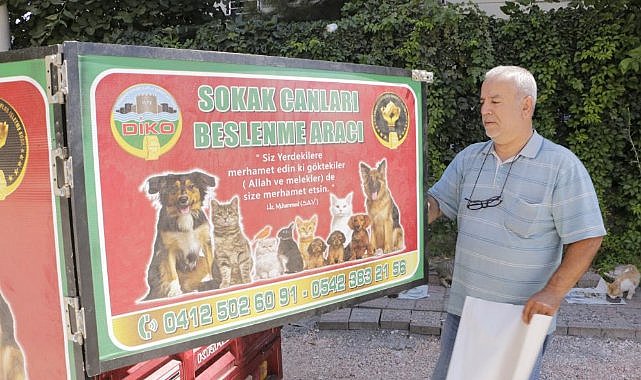 Diyarbakır sıcaklarında hayvanlar unutulmadı