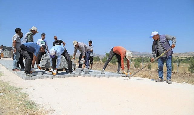 Ergani Belediyesi’nden kilitli parke çalışması