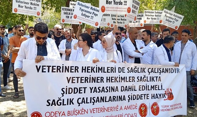 Veterinerler de sağlıkçı !