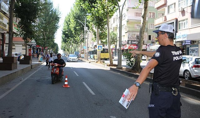 Diyarbakır’da motosiklet sürücülerine denetim!