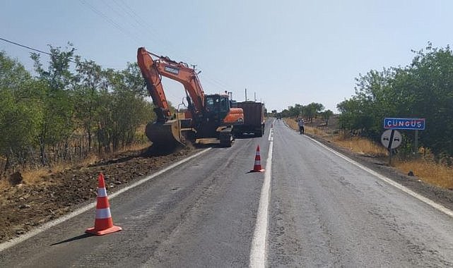 Diyarbakır’da yol genişletme çalışması