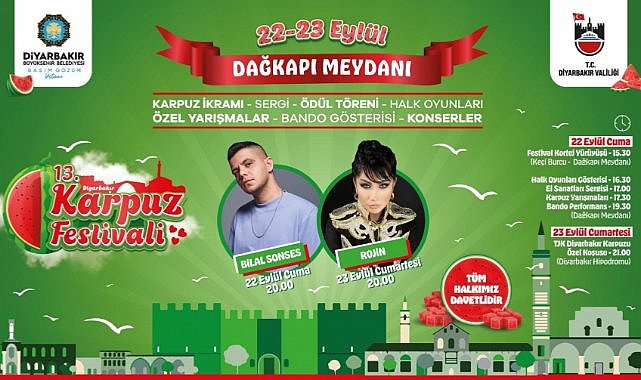 Diyarbakır Karpuz Festivali başlıyor!