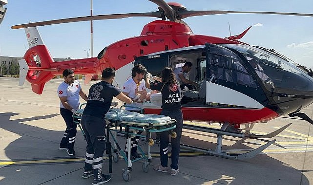 Ambulans helikopter 8 aylık Berfin için havalandı