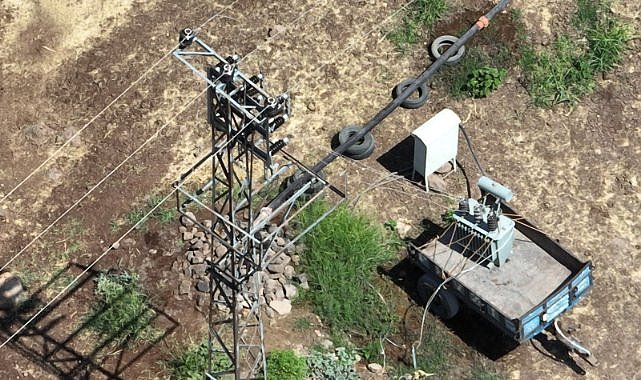  Dicle Elektrik Ekibine saldırı drone ile görüntülendi