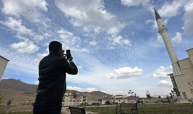    O ilçede sirrokümülüs bulutu heyecanı 