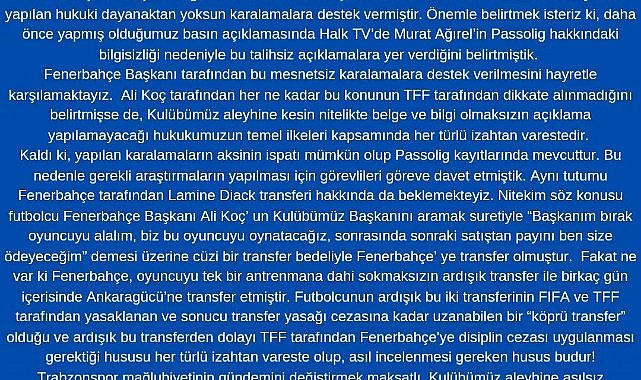 Tuzlaspor'dan Ali Koç'a şok suçlama