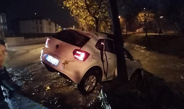 Babasından habersiz otomobili kaçırınca bakın sonu ne oldu?