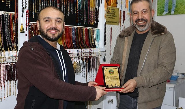 DİKO’dan tespihçiye plaket  