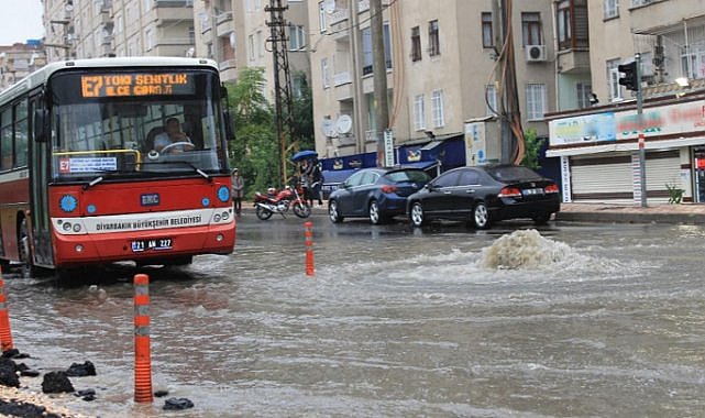 Diyarbakır’da kuvvetli yağış