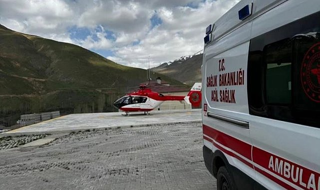 Ambulans helikopter yine havalandı