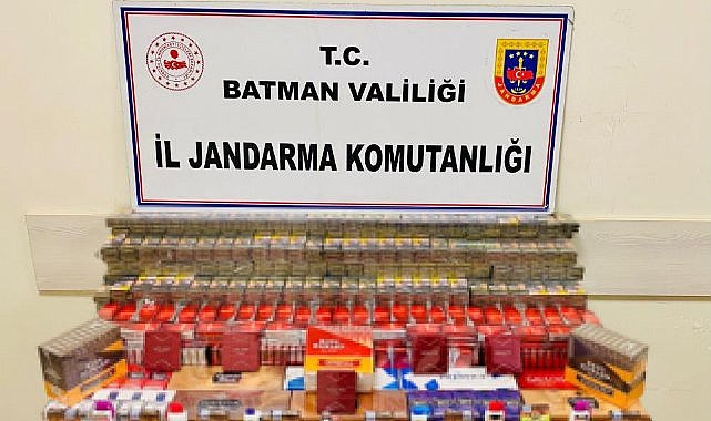 Batman’da bin 308 paket kaçak sigara ele geçirildi  