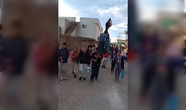 Nusaybin’in çocukları eski bir geleneği yeniden yaşatıyor